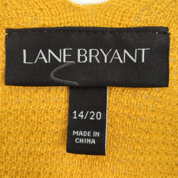 Lane Bryant Yellow Floral Open Kimono Boho Beach - Picture 7 of 9